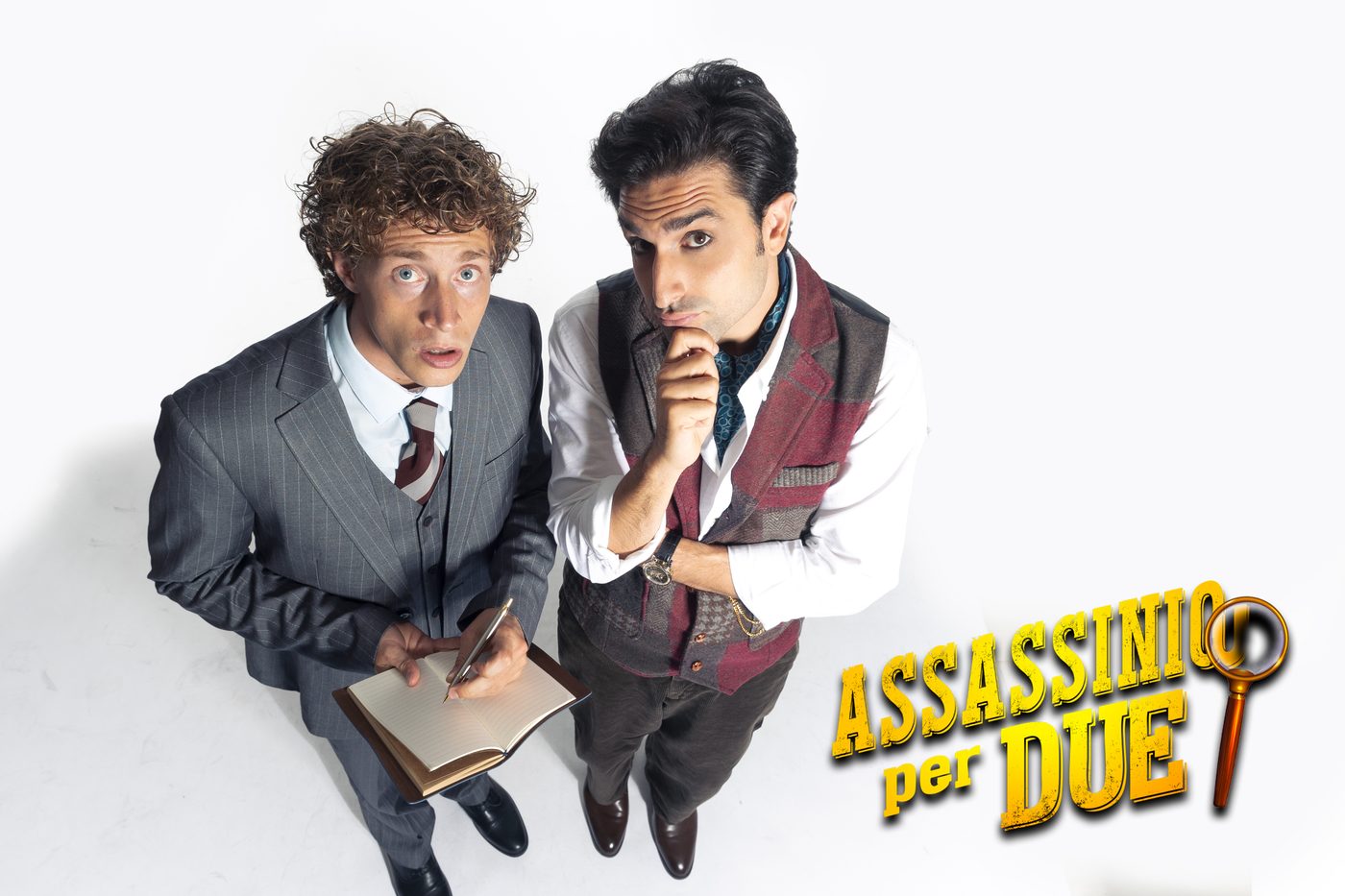 Massi Carulli e Michele Guidotti, i due interpreti di Assassinio per Due