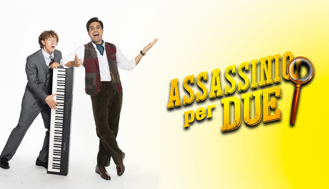 Massi Carulli e Michele Guidotti con la tastiera in scena